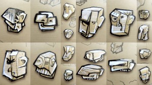 ebauches nouvelles têtes papercraft