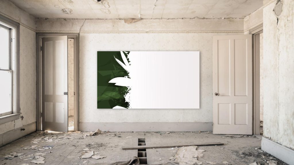 Les ébauches de midi, peinture digitale vectorielle, mockup